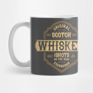 scotch whiskey original label retro Mug